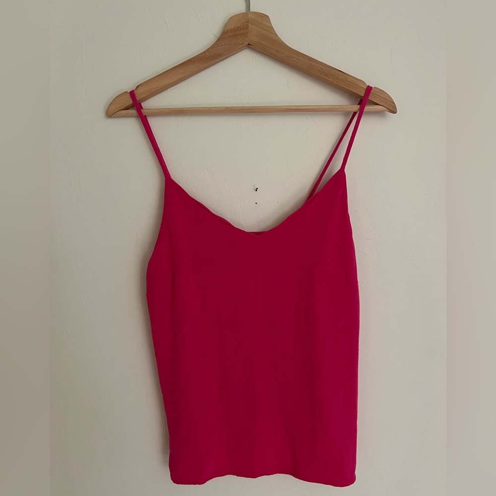 Lucca Fashion Hot Pink Scalloped-Neck Top.